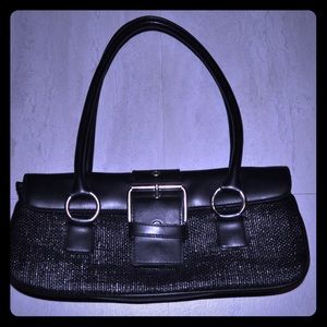 WHBM Black Envelope Purse